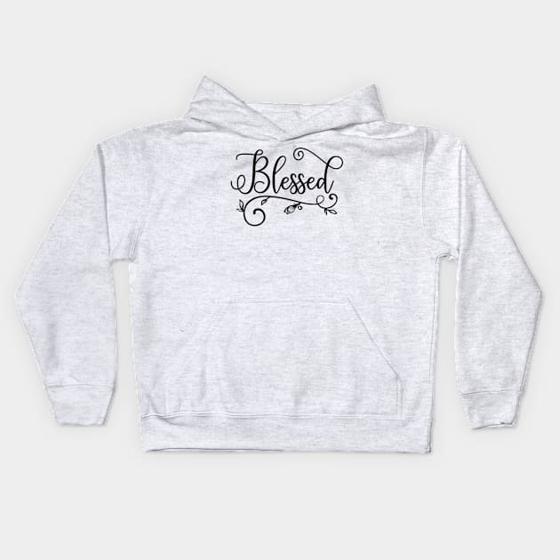 Blessed Kids Hoodie by Ombre Dreams